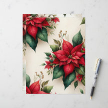 Livro De Escraparia De Poinsettia De Natal