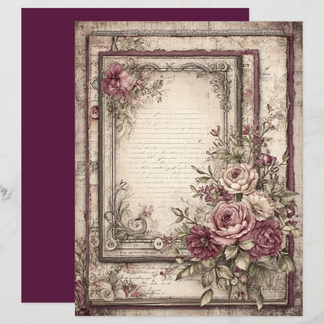 Livro de Espaço Vitoriano e Lace (Frente/Verso)