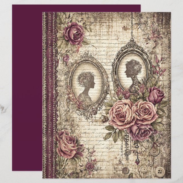 Livro de Espaço Vitoriano e Lace (Frente/Verso)