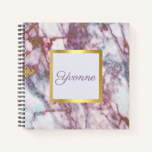 Livro de Esquemas Personalizado Faux Marble