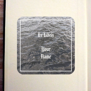 Livro de etiqueta de água de rio