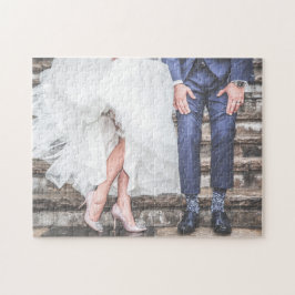 Livro de hóspedes Wedding do quebra-cabeça