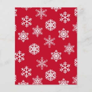 Livro de Neve Vermelho e Branco
