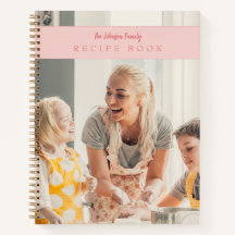 Livro de Receitas de Família com Foto Personalizad