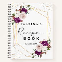 Livro de Receitas Florais, Cor-de-Rosa, com Púrpur