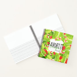 Livro de receitas personalizado da salada de tomat