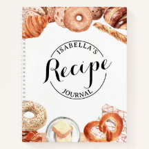 Livro de Receitas Personalizável do Baking Love