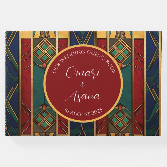 Livro de Registos de Convidados de Casamento Afric (Frente)