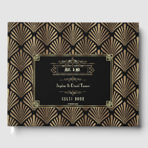 Livro De Visitas 1920 de Arte Deco Black Gatsby