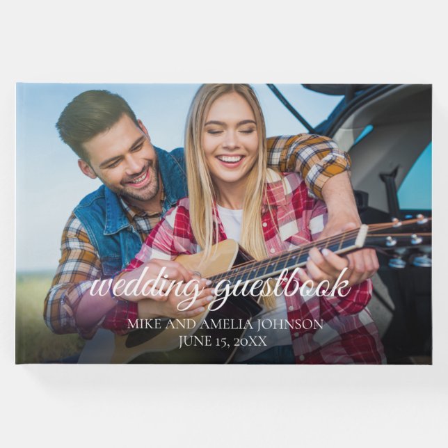 Livro De Visitas 2 Noivado Foto Nomes de Casamento Data (Frente)