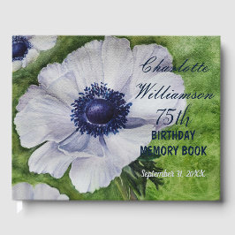 Livro De Visitas 75ª Memória Floral de Aniversário de Anemone