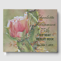 75ª Peach Cactus Floral Birthday Memory
