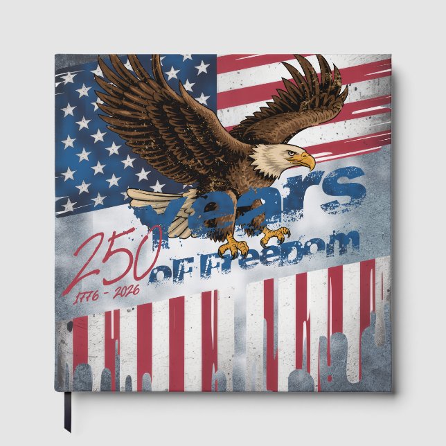 Livro De Visitas A bold,  illustration of an American symbol (Frente)