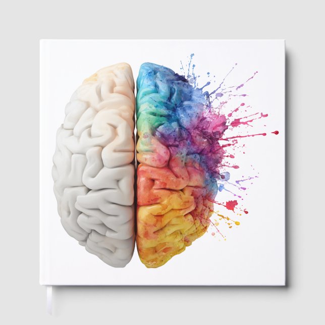 Livro De Visitas A brain divided between logical and creative sides (Frente)