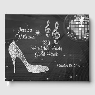 Livro De Visitas A faísca coloca saltos o aniversário preto da bo