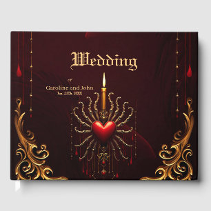 Livro De Visitas A maravilhosa bela arte da elegância gótica.