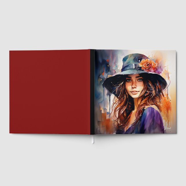 Livro De Visitas A Mulher no Chapéu: Retrato da Graça Vibrante (Completo)