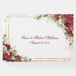 Livro De Visitas A Recepção de casamento da Rosa vermelha da Noiva