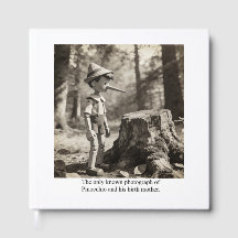 A única foto conhecida de Pinóquio e sua mãe