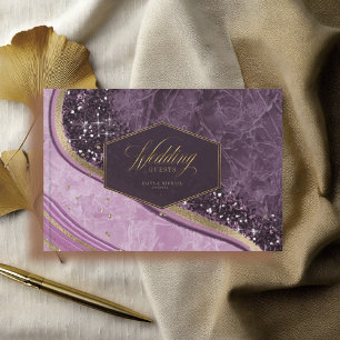 Livro De Visitas Abstrato Agate Wedding Mauve ID827