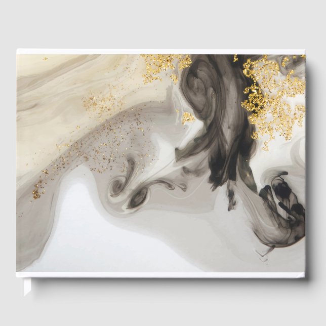 Livro De Visitas Abstrato e Brilho (Frente)