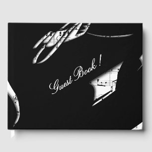Livro De Visitas Abstrato Music Guest Book