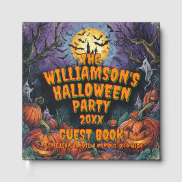 Livro De Visitas Adicionar Nome Ano Festa de Halloween