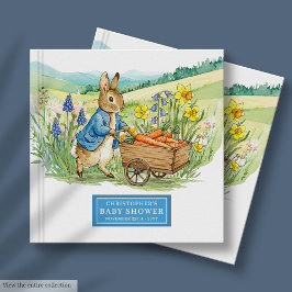 Livro De Visitas Adorável Peter Rabbit Baby Boy Chá Guest Book