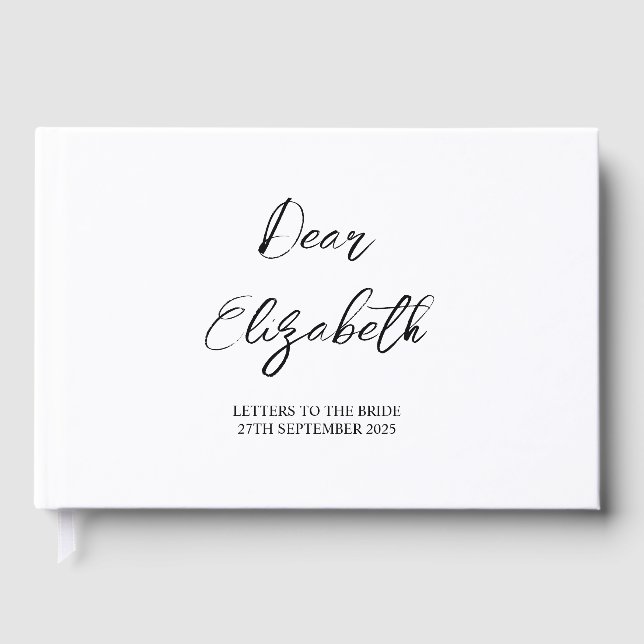 Livro De Visitas Álbum de Cartas Personalizadas para a Noiva, Álbum (Frente)