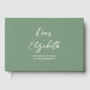Livro De Visitas Álbum de Cartas Personalizadas para a Noiva, Álbum