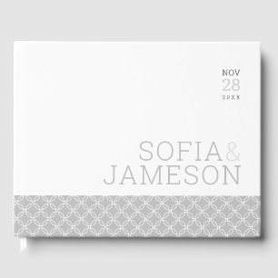 Livro De Visitas Álbum Especial SIMPLE MODERNO tipo suave cinza cla