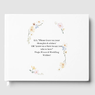 Livro De Visitas Alegria em Flor – Vibrante Floral Multicolorido