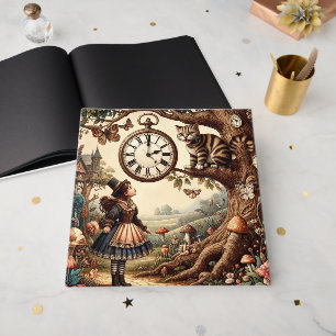 Livro De Visitas Alice & Gato de Cheshire: Fantasia Caprichosa do P