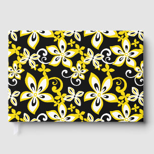LIVRO DE VISITAS ALOHA HAWAII PRETO E AMARELO