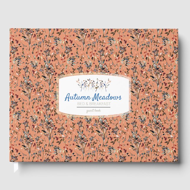 Livro De Visitas Aluguel de férias Elegante Laranja de Berries (Frente)