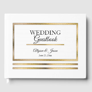 Livro De Visitas Amarelo | Casamento Elegante Simples e Moderno Bra