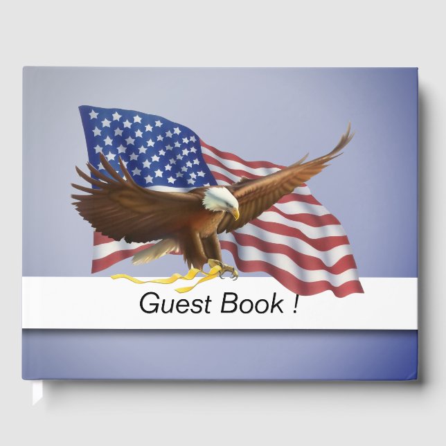 Livro De Visitas American Flag Guest Book (Frente)