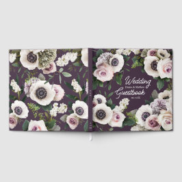 Livro De Visitas Anêmona Branca na Pluma da Meia-Noite