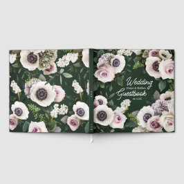 Livro De Visitas Anêmona Branca sobre Esmeralda