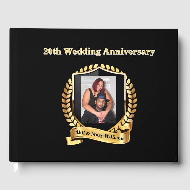 Livro De Visitas Aniversário de Casamento (Frente)