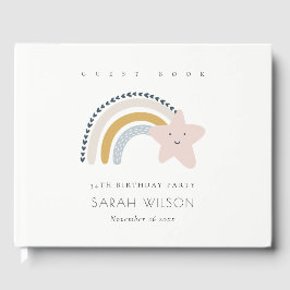 LIVRO DE VISITAS ANIVERSÁRIO DE CRIANÇA DE ESTRELA AZUL AZUL AZUL A