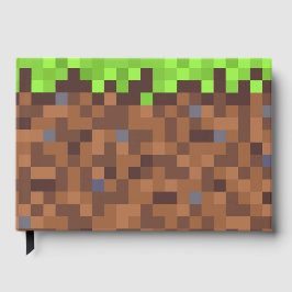 Livro De Visitas Aniversário de jogador de grama pixel