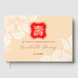 Livro De Visitas Aniversário de Longevidade Chinesa (até 99 anos)