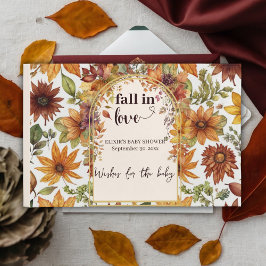 Livro De Visitas Apaixonar-Se Pelo Chá De Bebês De Outono