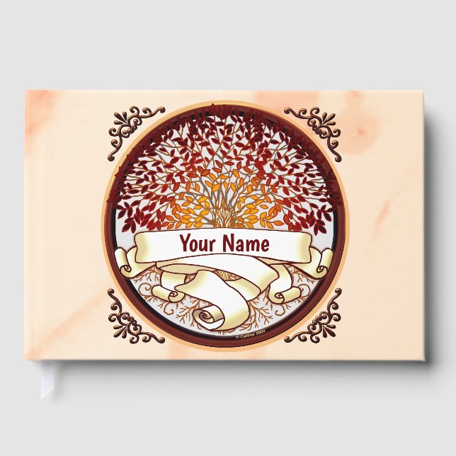 Livro De Visitas Apelido da árvore da família Crimson (Frente)