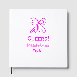 Livro De Visitas Arco púrpura rosa cheers adicionar nome 