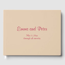 Livro De Visitas Areia "Por Toda a Eternidade" Casamento Minimalist