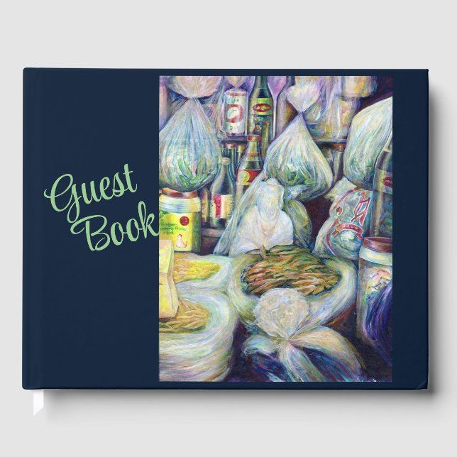 Livro De Visitas Aromas secos ao Sol de Singapura (Frente)