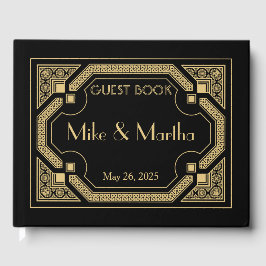 Livro De Visitas Art Deco Weding Guest Book