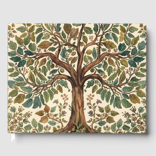 Livro De Visitas Árvore da Vida de William Morris Vintage Pré-Rafae